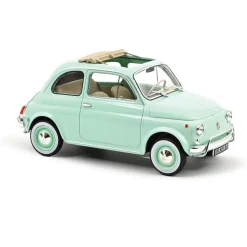 1968 Fiat 500 L - Pastel Blue 1:18 Scale Diecast Model Car by Norev