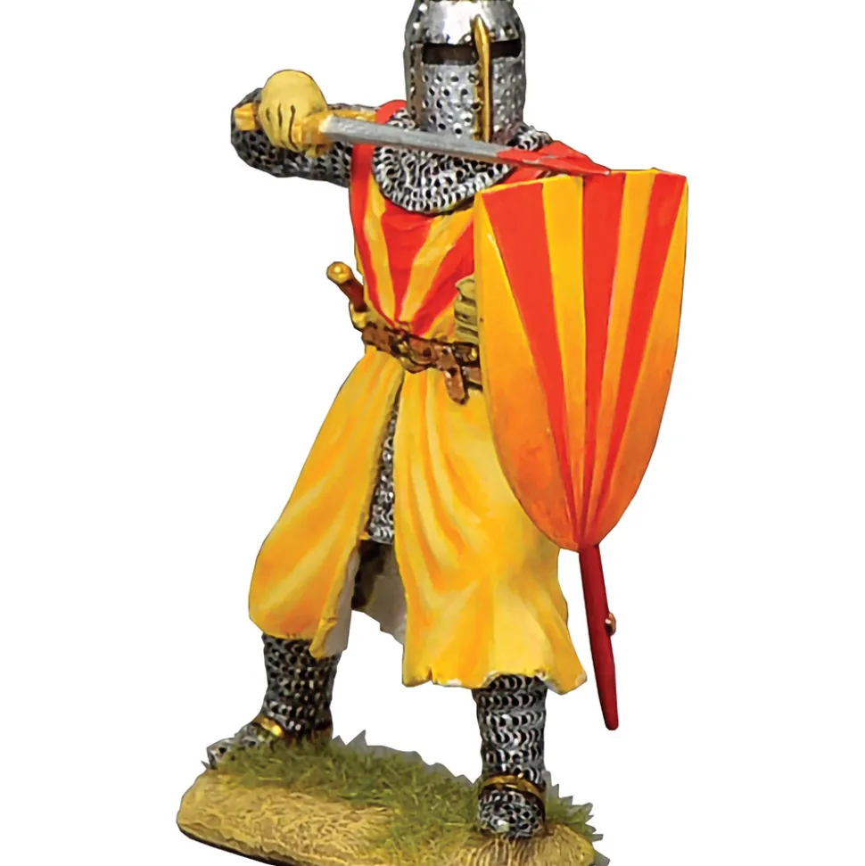 Fighting Crusader Priest w/Sword & Shield 1/30 Figure K&C (MK250) 1:30 scale Metal by King and Country