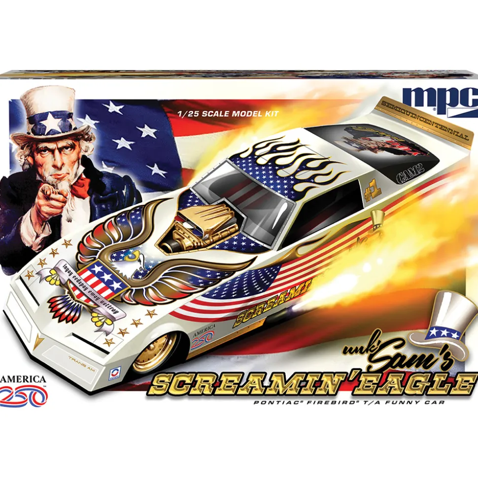 Firebird Funny Car 250th USA Anniversary 1:25 Scale Plastic Model Kit by MPC Models