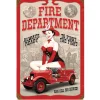 Fire Department Pin Up Sign Wall Sign by Vintage Signs