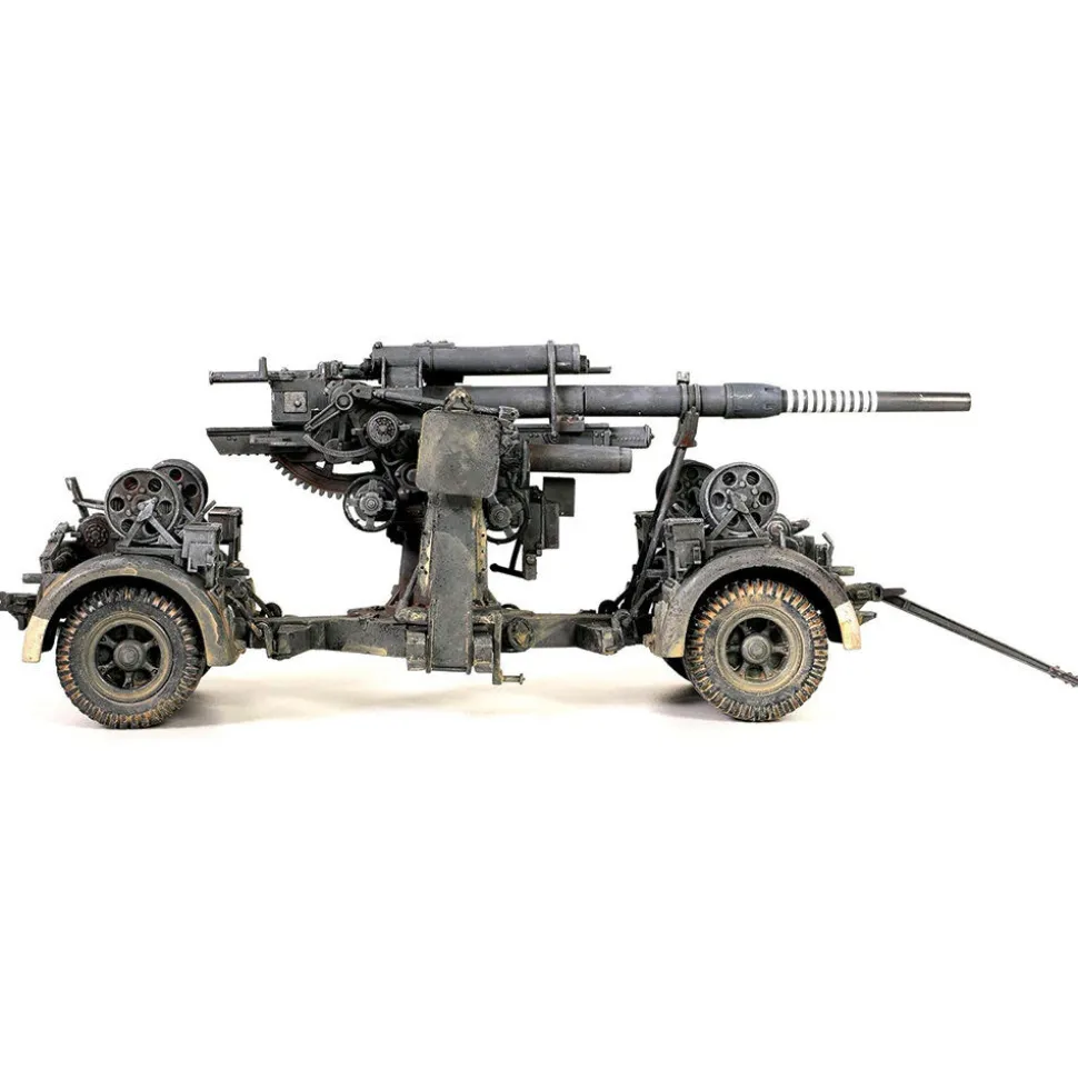 FlaK 36 w/sd.202 Tow Vehicle 1/32 Die Cast Model w/Figures 1:32 Scale by Forces of Valor