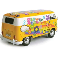 Flower Power VW Microbus 1:24 Scale Diecast Model by Motormax