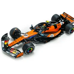 2025 F1 McLaren MCL39 Orange L.Norris #4 - GP Monaco 1:18 Scale Diecast Model Car by Solido