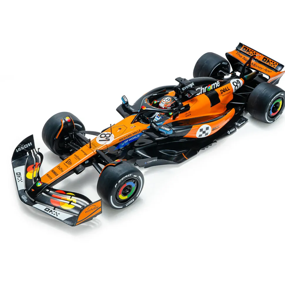 2025 F1 McLaren MCL39 Orange O.Piastri #81 - GP Monaco 1:18 Scale Diecast Model Car by Solido