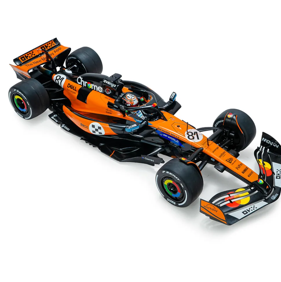 2025 F1 McLaren MCL39 Orange O.Piastri #81 - GP Monaco 1:18 Scale Diecast Model Car by Solido