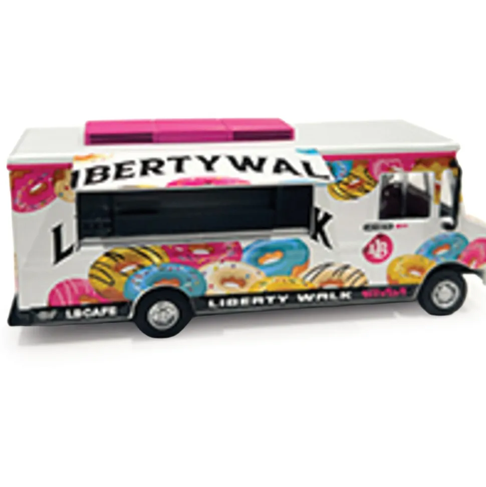 Food Truck Liberty Walk LB Cafe Truck - Limited Edition 1:64 Scale Diecast Model Truck by American Diorama
