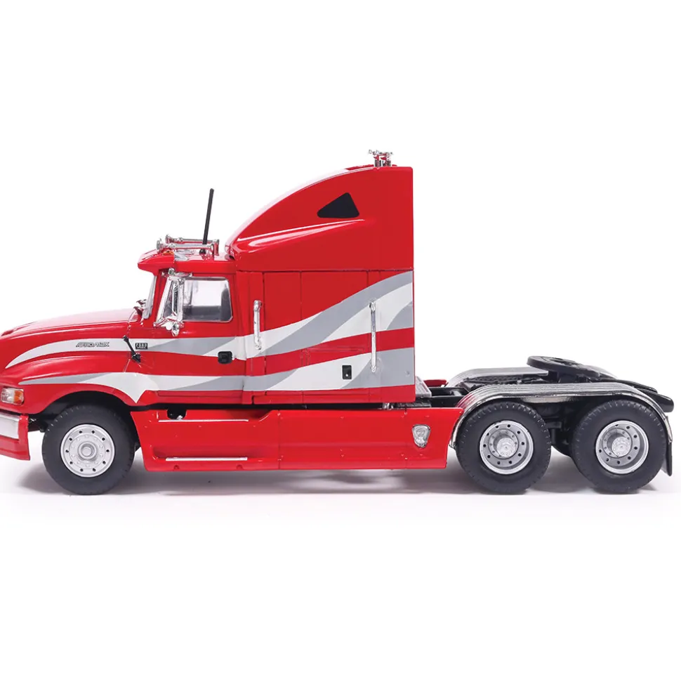 1980 Ford Aeromax - Burgundy And Gray 1:64 Scale Diecast Model Truck by IXO Models