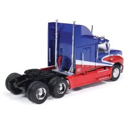 1990 Ford Aeromax - Red & Blue 1:64 Scale Diecast Model Truck by IXO Models