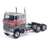 1990 Ford COE 9000 - Silver and Red 1:64 Scale Diecast Model Truck by IXO Models