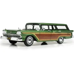 1959 Ford Country Squire - Green Metallic 1:43 Scale Cast Resin Model Car by Goldvarg Collection