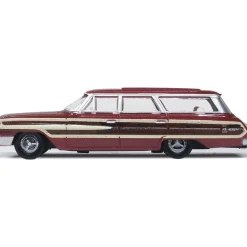 1964 Ford Country Squire - Vintage Burgundy 1:87 Scale Diecast Model Car by Oxford Diecast