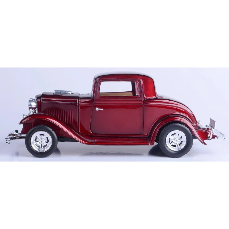 1932 Ford Coupe - Metallic Red 1:24 Scale Diecast Model Car by Motormax