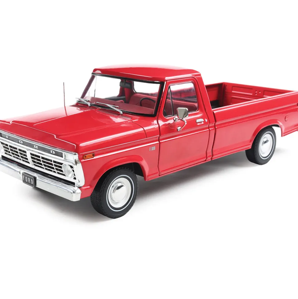 1974 Ford F-100 - Candy Apple Red 1:18 Scale Diecast Model Truck by IXO Models