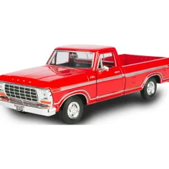 1979 Ford F-150 Custom - Red 1:24 Scale Diecast Model Truck by Motormax