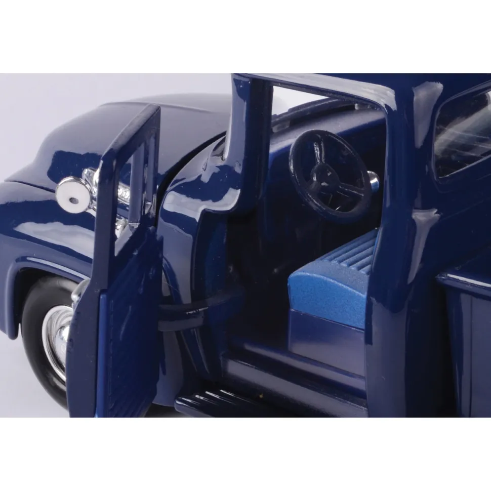 1956 Ford F-100 Pickup - Dark Blue 1:24 Scale Diecast Model Truck by Motormax