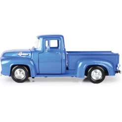 1956 Ford F-100 Pickup - Royal Blue 1:24 Scale Diecast Model Truck by Motormax