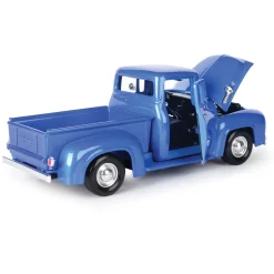 1956 Ford F-100 Pickup - Royal Blue 1:24 Scale Diecast Model Truck by Motormax