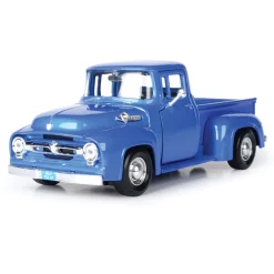 1956 Ford F-100 Pickup - Royal Blue 1:24 Scale Diecast Model Truck by Motormax