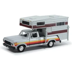 1979 Ford F-150 Pickup With Slide-In Camper 1:24 Scale by Motormax
