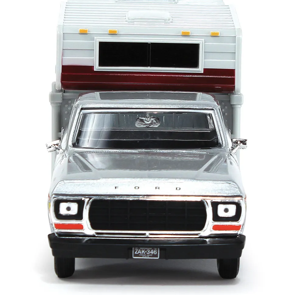 1979 Ford F-150 Pickup With Slide-In Camper 1:24 Scale by Motormax