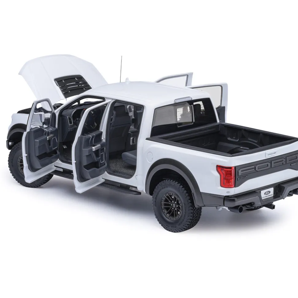 2019 Ford F-150 Raptor Supercrew - Oxford White 1:18 Scale Diecast & Composite Model Truck by AutoArt