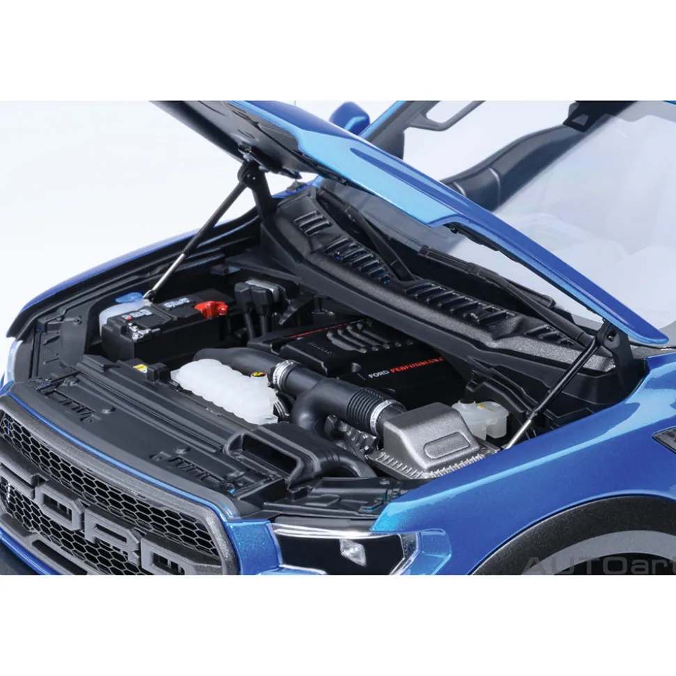 2019 Ford F-150 Raptor Supercrew - Velocity Blue 1:18 Scale Diecast Model Car by AutoArt