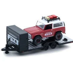 1987 Ford F-350 Truck & 1966 Ford Bronco 1:64 Scale Diecast Model Truck by M2 Machines