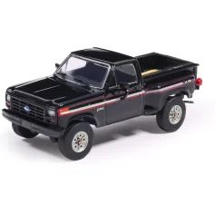 1983 Ford F-150 XLS Flareside 4X4 - Raven Black 1:64 Scale Diecast Model Truck by IXO Models