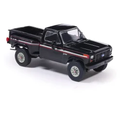 1983 Ford F-150 XLS Flareside 4X4 - Raven Black 1:64 Scale Diecast Model Truck by IXO Models