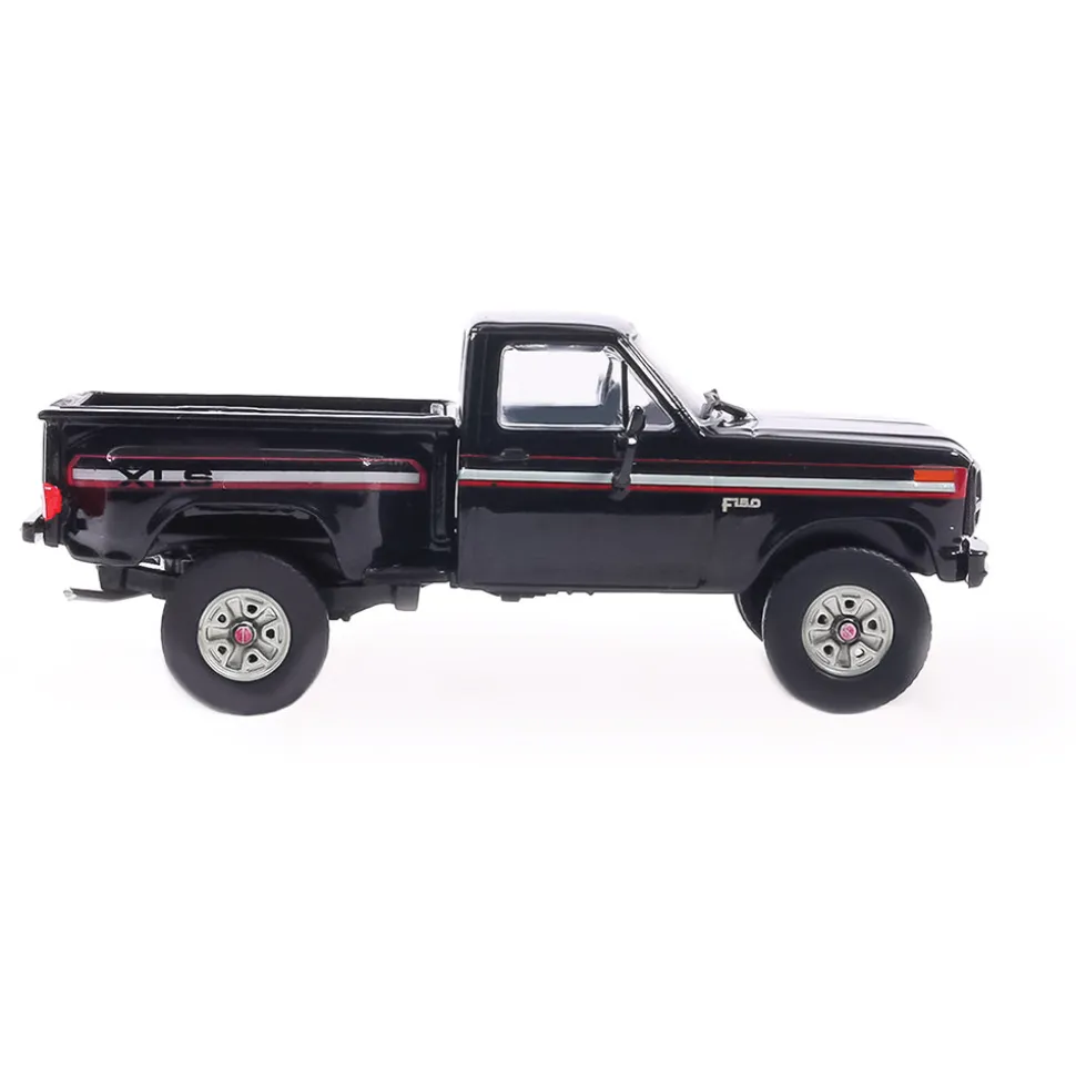 1983 Ford F-150 XLS Flareside 4X4 - Raven Black 1:64 Scale Diecast Model Truck by IXO Models