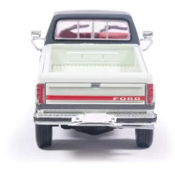 1986 Ford F-150 XLT Lariat Long Bed Styleside 4X2 - Colonial White Tu-Tone 1:64 Scale Diecast Model Truck by IXO Models
