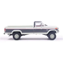 1986 Ford F-150 XLT Lariat Long Bed Styleside 4X2 - Colonial White Tu-Tone 1:64 Scale Diecast Model Truck by IXO Models