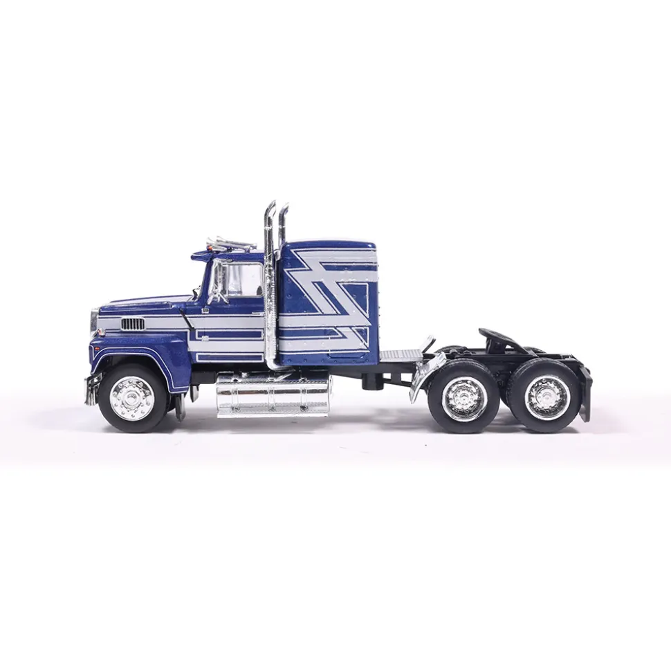 1978 Ford LTL-9000 - Blue and Silver 1:64 Scale Diecast Model Truck by IXO Models
