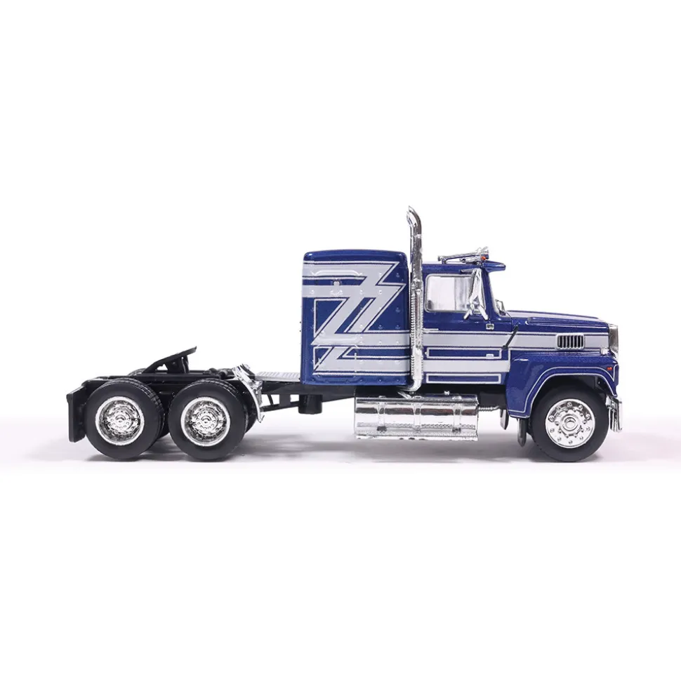 1978 Ford LTL-9000 - Blue and Silver 1:64 Scale Diecast Model Truck by IXO Models