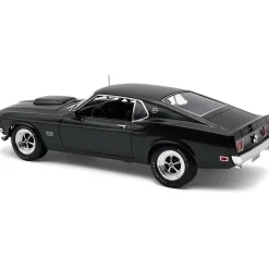 1969 Ford Mustang BOSS 429 - Black Jade 1:18 Scale Diecast Model Car by Acme