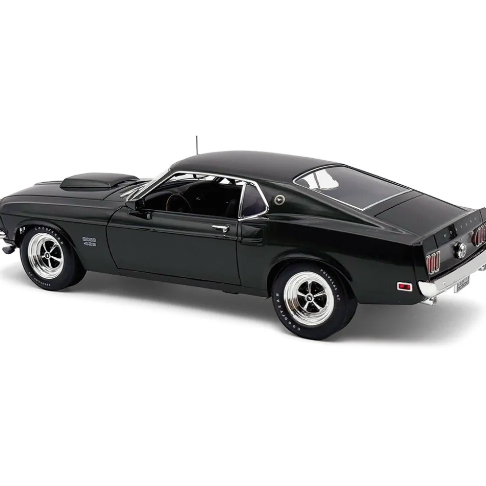 1969 Ford Mustang BOSS 429 - Black Jade 1:18 Scale Diecast Model Car by Acme