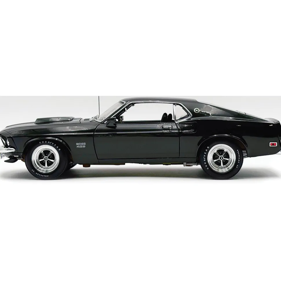 1969 Ford Mustang BOSS 429 - Black Jade 1:18 Scale Diecast Model Car by Acme