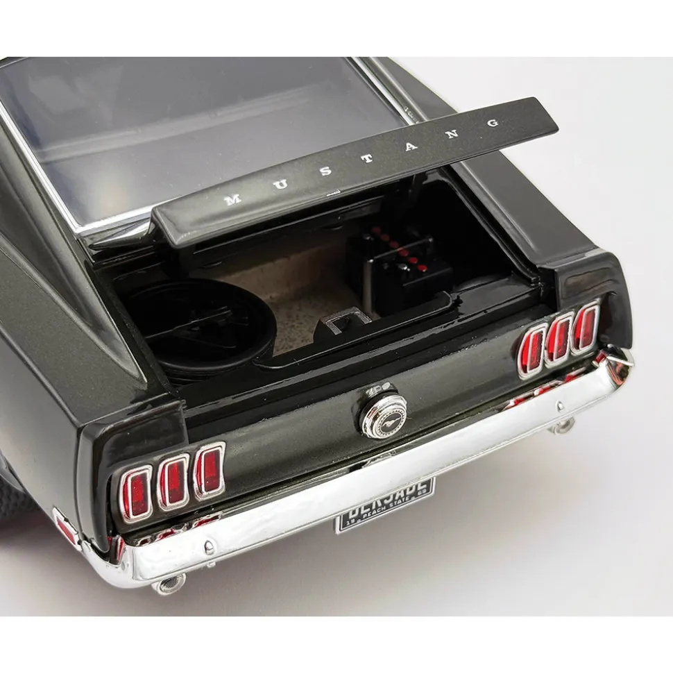 1969 Ford Mustang BOSS 429 - Black Jade 1:18 Scale Diecast Model Car by Acme