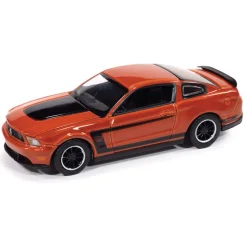 2012 Ford Mustang Boss 302 - Orange 1:64 Scale Diecast Model Car by Auto World