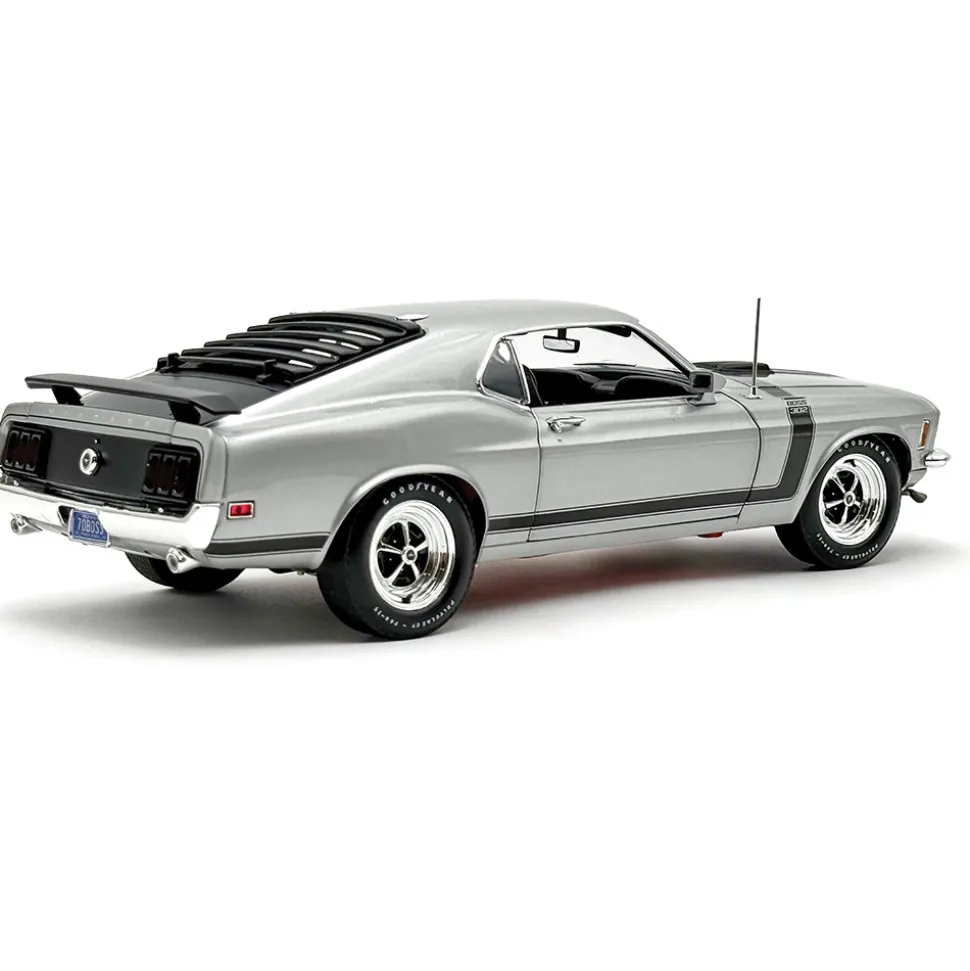 1970 Ford Mustang Boss 302 - Silver - Special Order 1:18 Scale Diecast Model Car by Acme