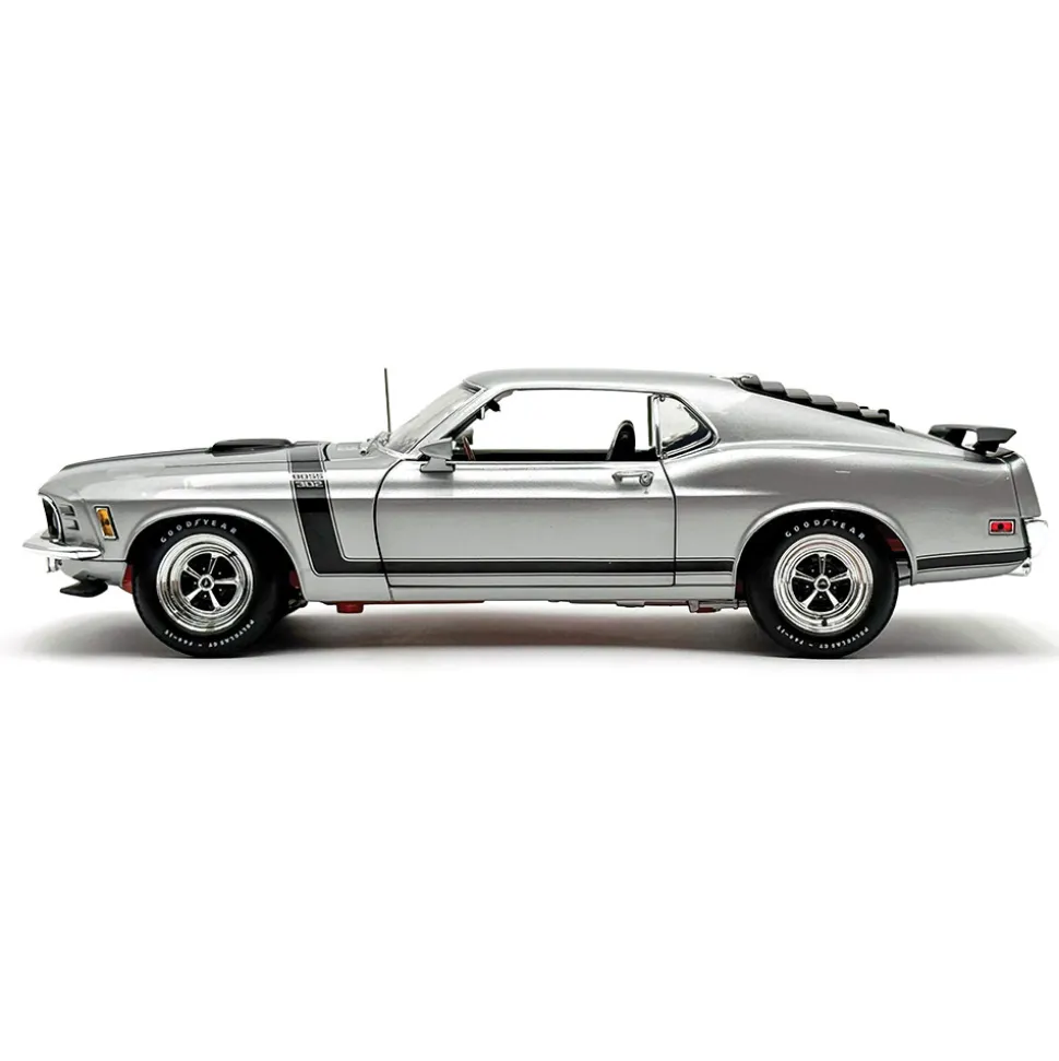 1970 Ford Mustang Boss 302 - Silver - Special Order 1:18 Scale Diecast Model Car by Acme