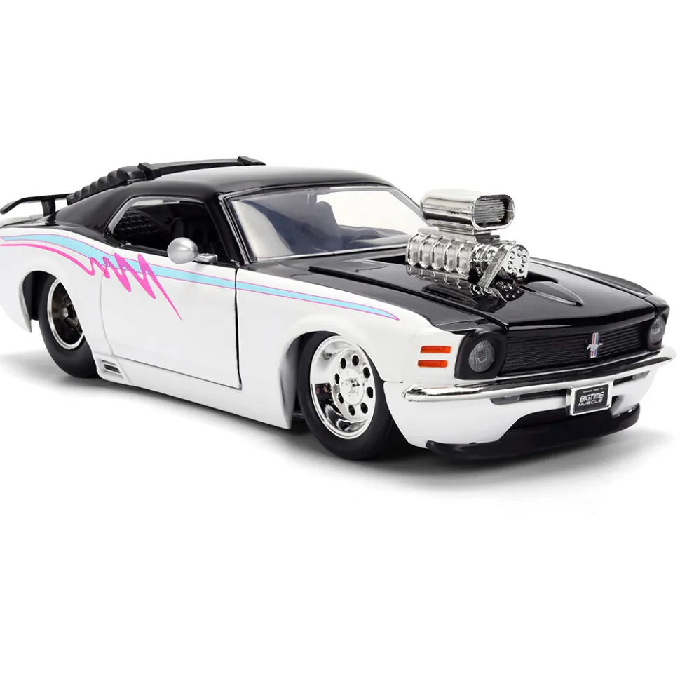 1970 Ford Mustang Boss 429 - White 1:24 Scale Diecast Model Car by Jada Toys