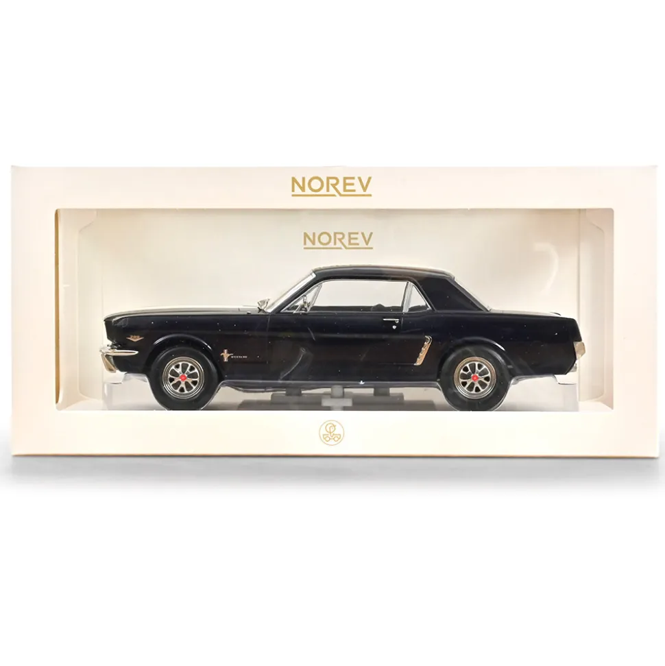 1966 Ford Mustang Coupe - Nightmist Blue 1:18 Scale Diecast Model Car by Norev