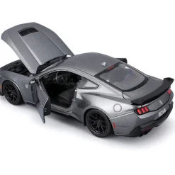 2024 Ford Mustang Darkhorse - Gray 1:24 Scale Diecast Model Car by Maisto