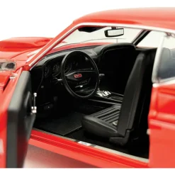 1969 Ford Mustang 600 - Flower Power Red 1:18 Scale Diecast Model Car by Acme