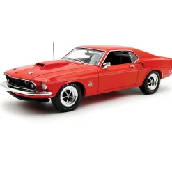 1969 Ford Mustang 600 - Flower Power Red 1:18 Scale Diecast Model Car by Acme