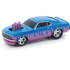 1969 Ford Mustang GT - Blue 1:64 Scale Diecast Model Car by M2 Machines