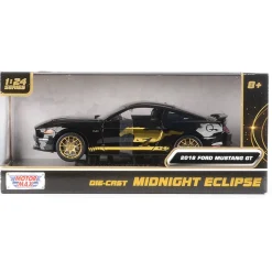 2018 Ford Mustang GT - Midnight Eclipse 1:24 Scale Diecast Model Car by Motormax