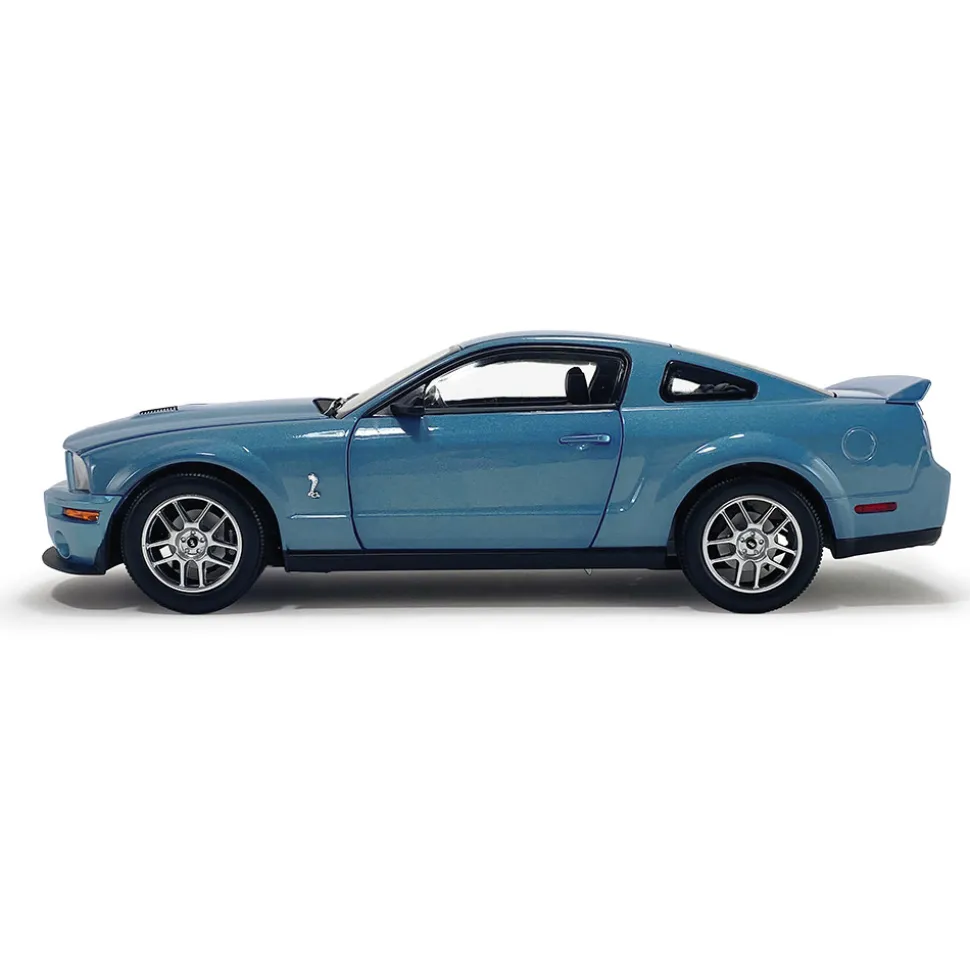 2007 Ford Mustang G.T. 500 - Windveil Blue 1:18 Scale Diecast Model Car by Shelby Collectibles