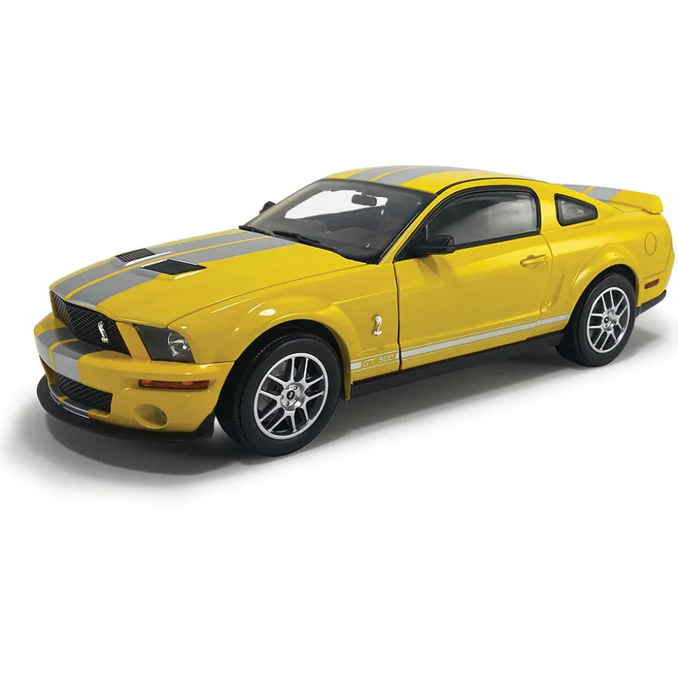 2007 Ford Mustang G.T. 500 - Yellow 1:18 Scale Diecast Model Car by Shelby Collectibles